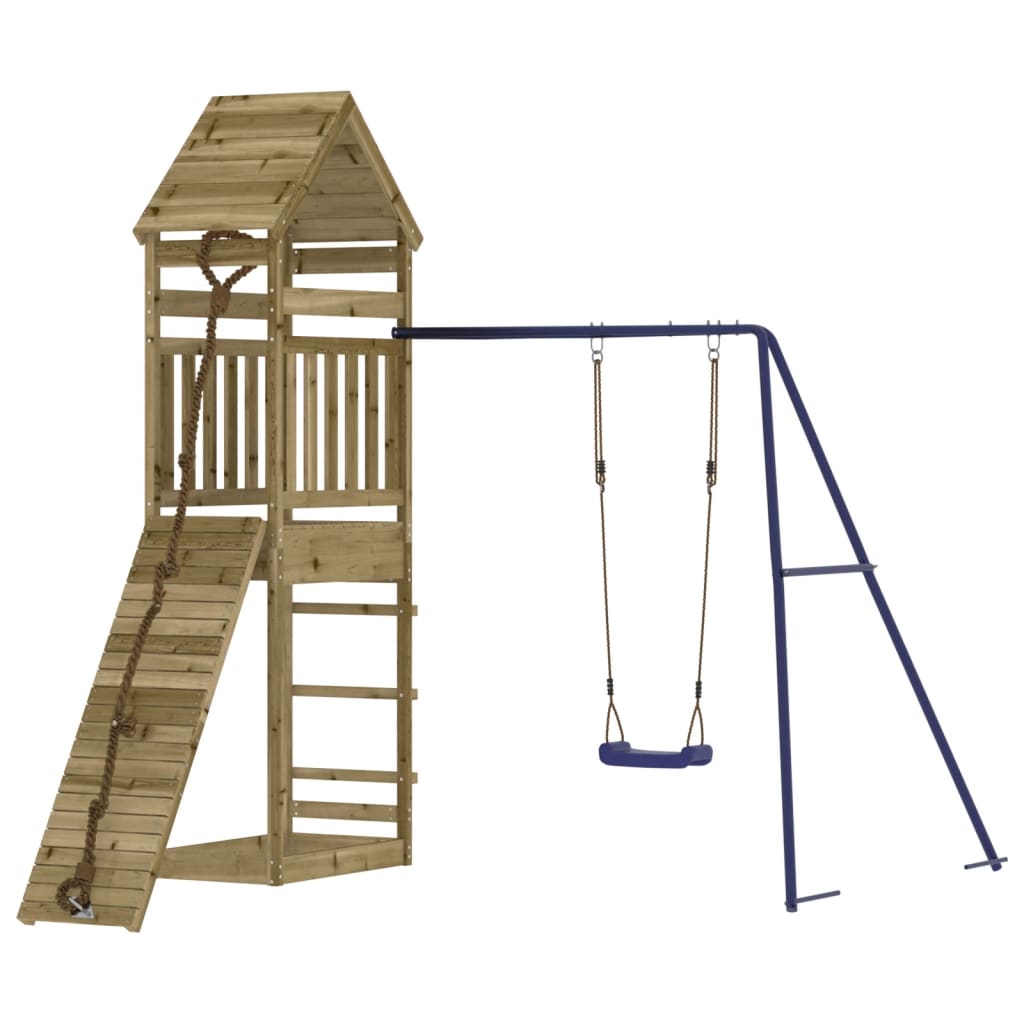 vidaXL Outdoor Playset Impregnated Wood Pine - Brown - 33065