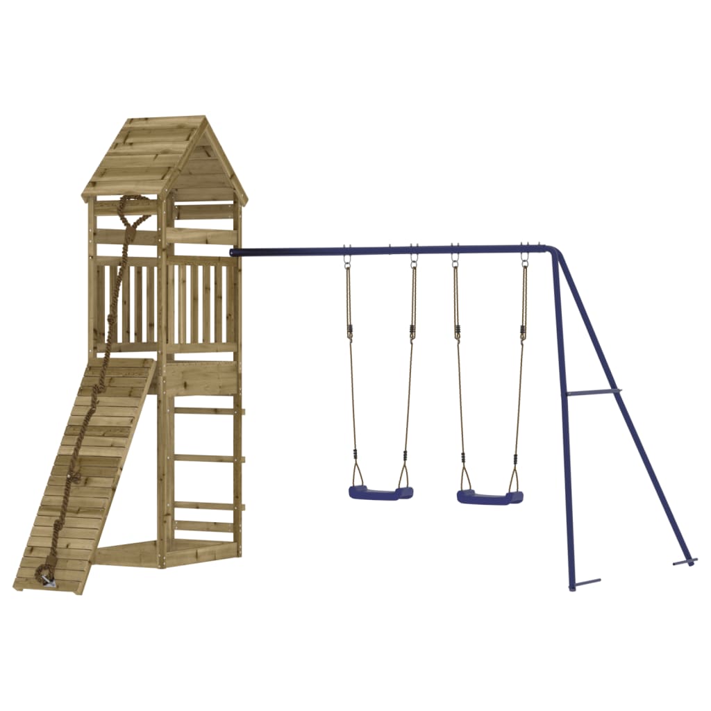 vidaXL Outdoor Playset Impregnated Wood Pine - Brown - 33069