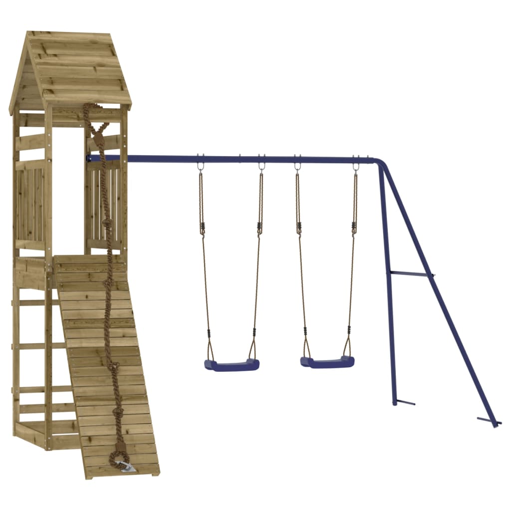 vidaXL Outdoor Playset Impregnated Wood Pine - Brown - 33069