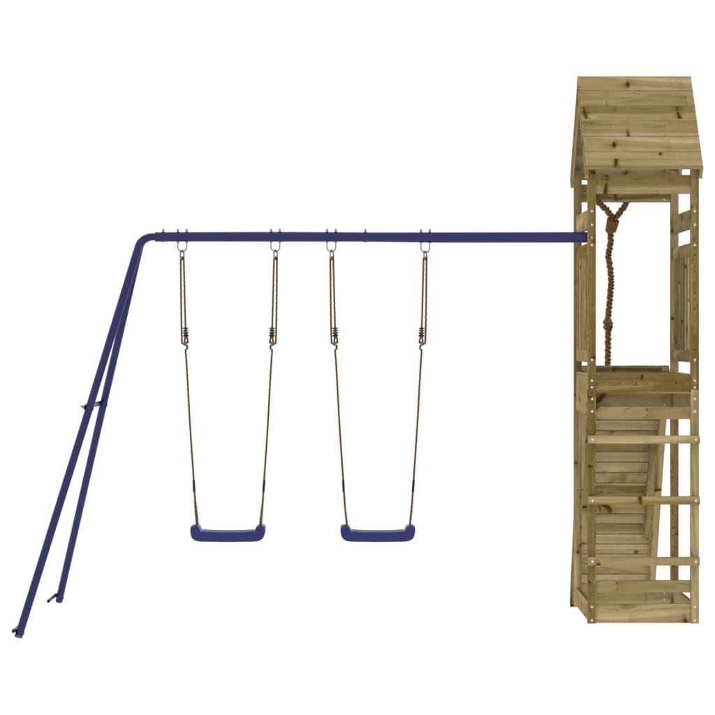 vidaXL Outdoor Playset Impregnated Wood Pine - Brown - 33069