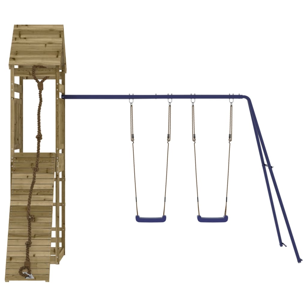 vidaXL Outdoor Playset Impregnated Wood Pine - Brown - 33069