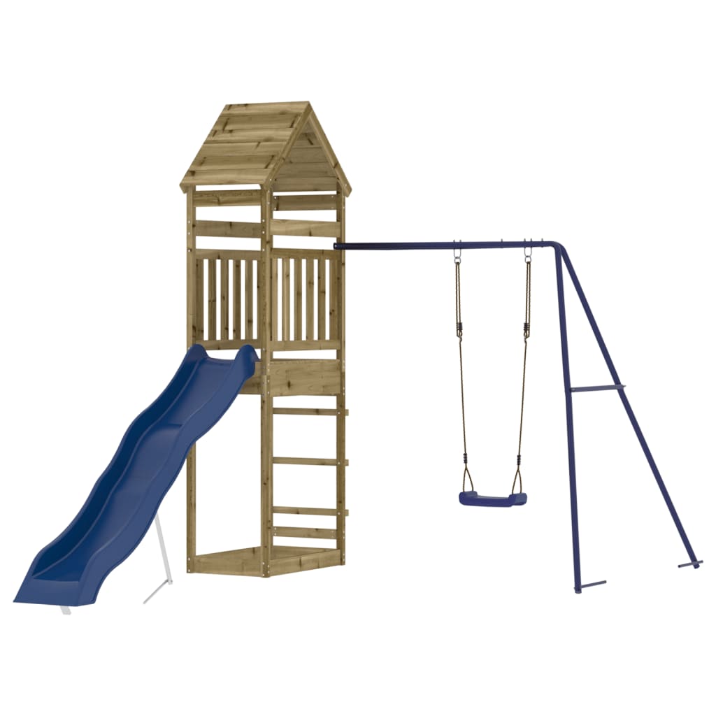 vidaXL Outdoor Playset Impregnated Wood Pine - Brown - 33072