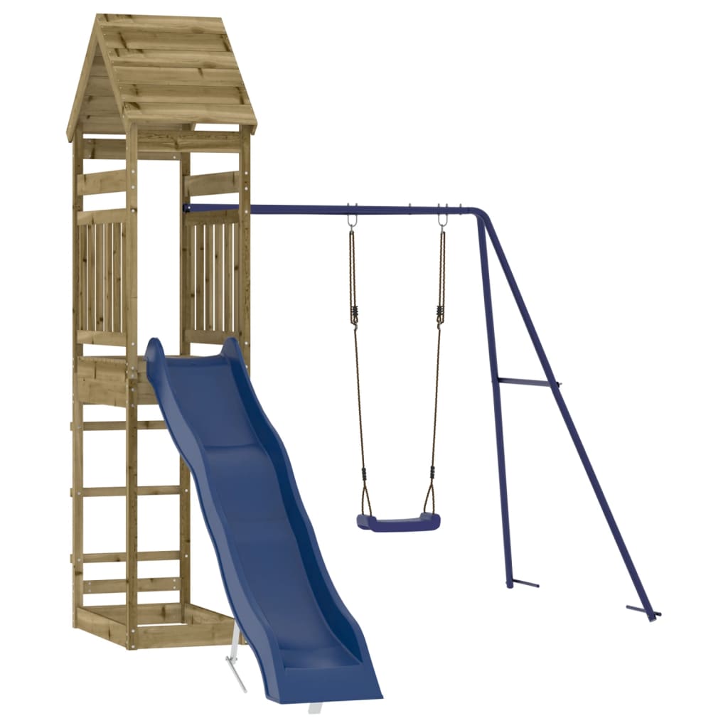 vidaXL Outdoor Playset Impregnated Wood Pine - Brown - 33072