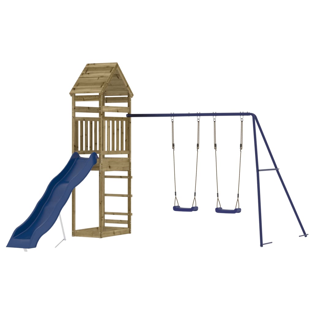 vidaXL Outdoor Playset Impregnated Wood Pine - Brown - 33073