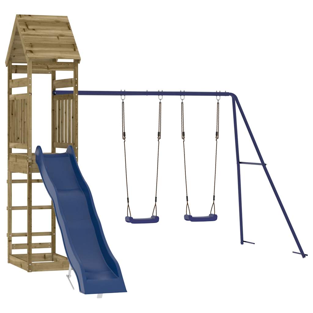 vidaXL Outdoor Playset Impregnated Wood Pine - Brown - 33073