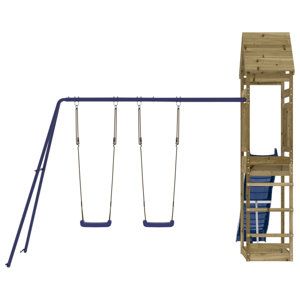 vidaXL Outdoor Playset Impregnated Wood Pine - Brown - 33073