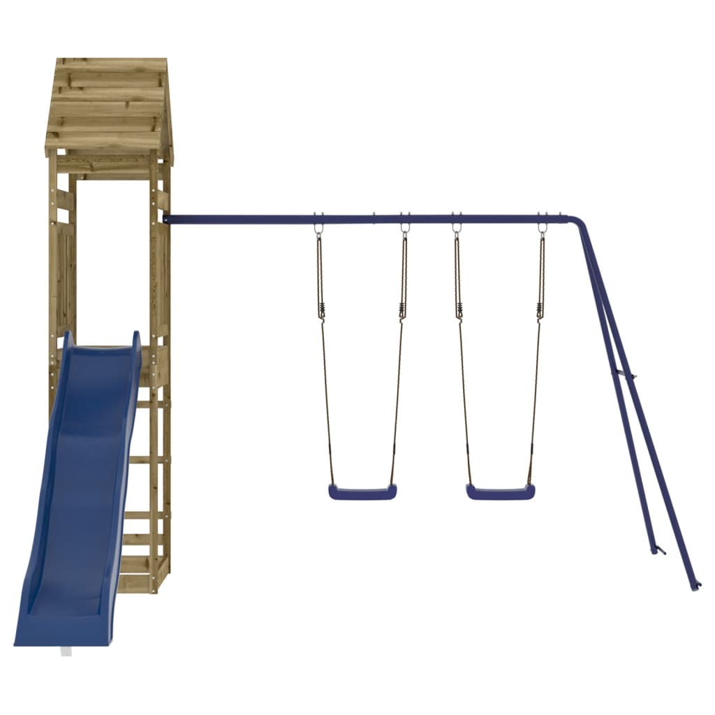 vidaXL Outdoor Playset Impregnated Wood Pine - Brown - 33073