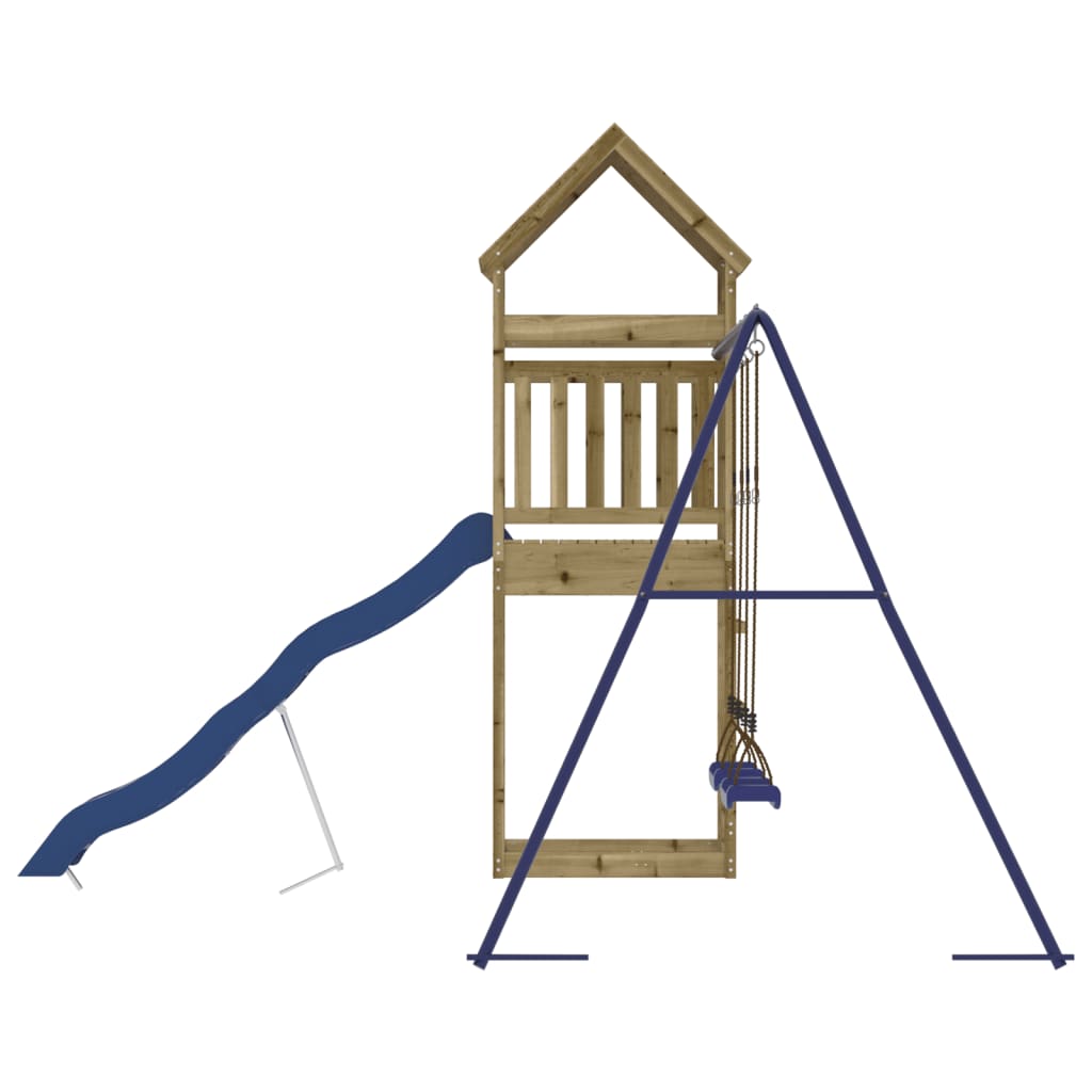 vidaXL Outdoor Playset Impregnated Wood Pine - Brown - 33073