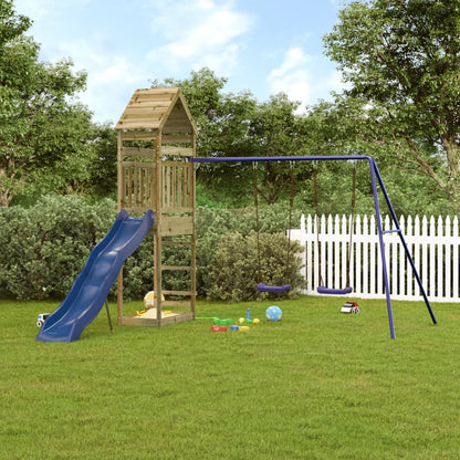 vidaXL Outdoor Playset Impregnated Wood Pine - Brown - 33073