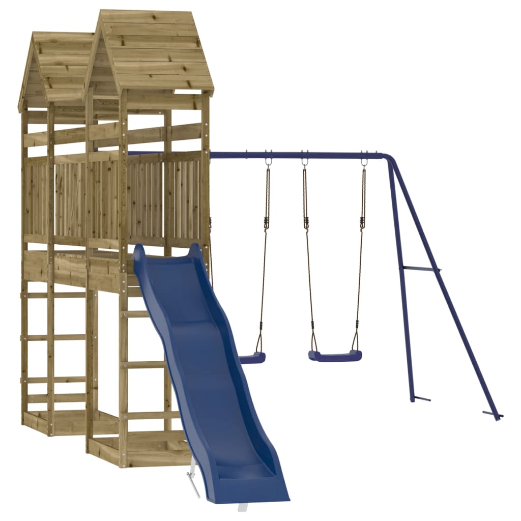 vidaXL Outdoor Playset Impregnated Wood Pine - Brown - 33077