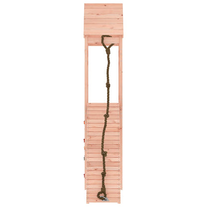 vidaXL Playhouse with Climbing Wall Solid Wood Douglas - Brown - 33080