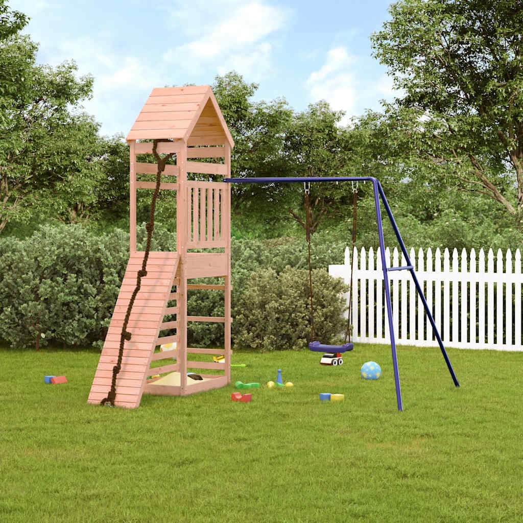 vidaXL Outdoor Playset Solid Wood Douglas - Brown - 33093