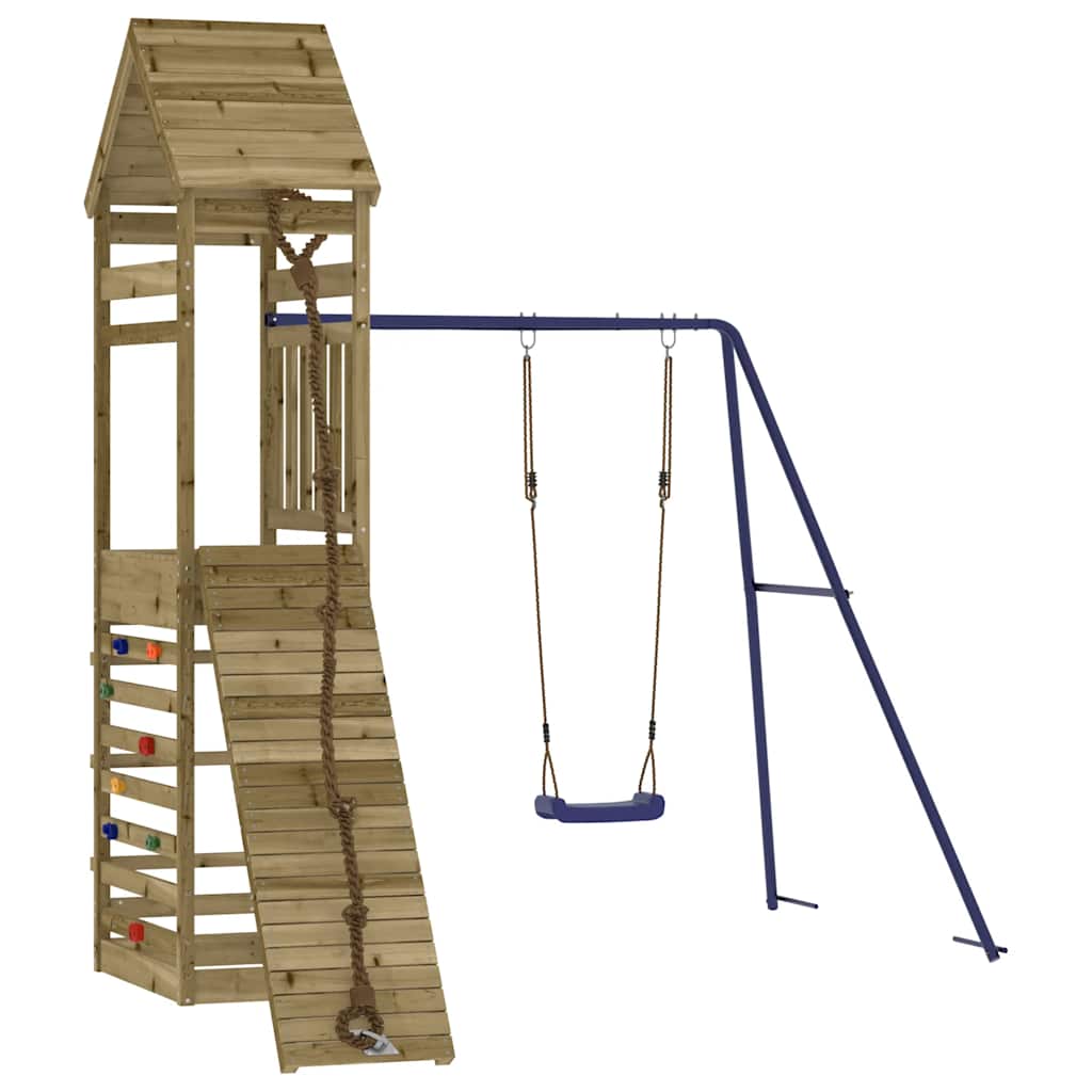 vidaXL Outdoor Playset Impregnated Wood Pine - Brown - 33095