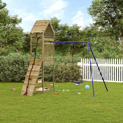 vidaXL Outdoor Playset Impregnated Wood Pine - Brown - 33095