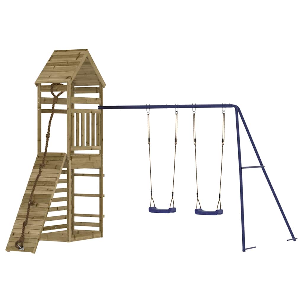 vidaXL Outdoor Playset Impregnated Wood Pine - Brown - 33101