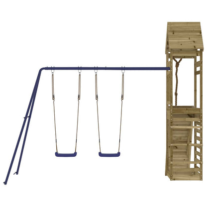 vidaXL Outdoor Playset Impregnated Wood Pine - Brown - 33101