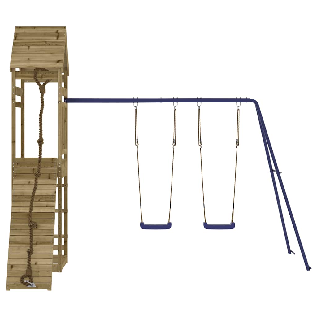 vidaXL Outdoor Playset Impregnated Wood Pine - Brown - 33101