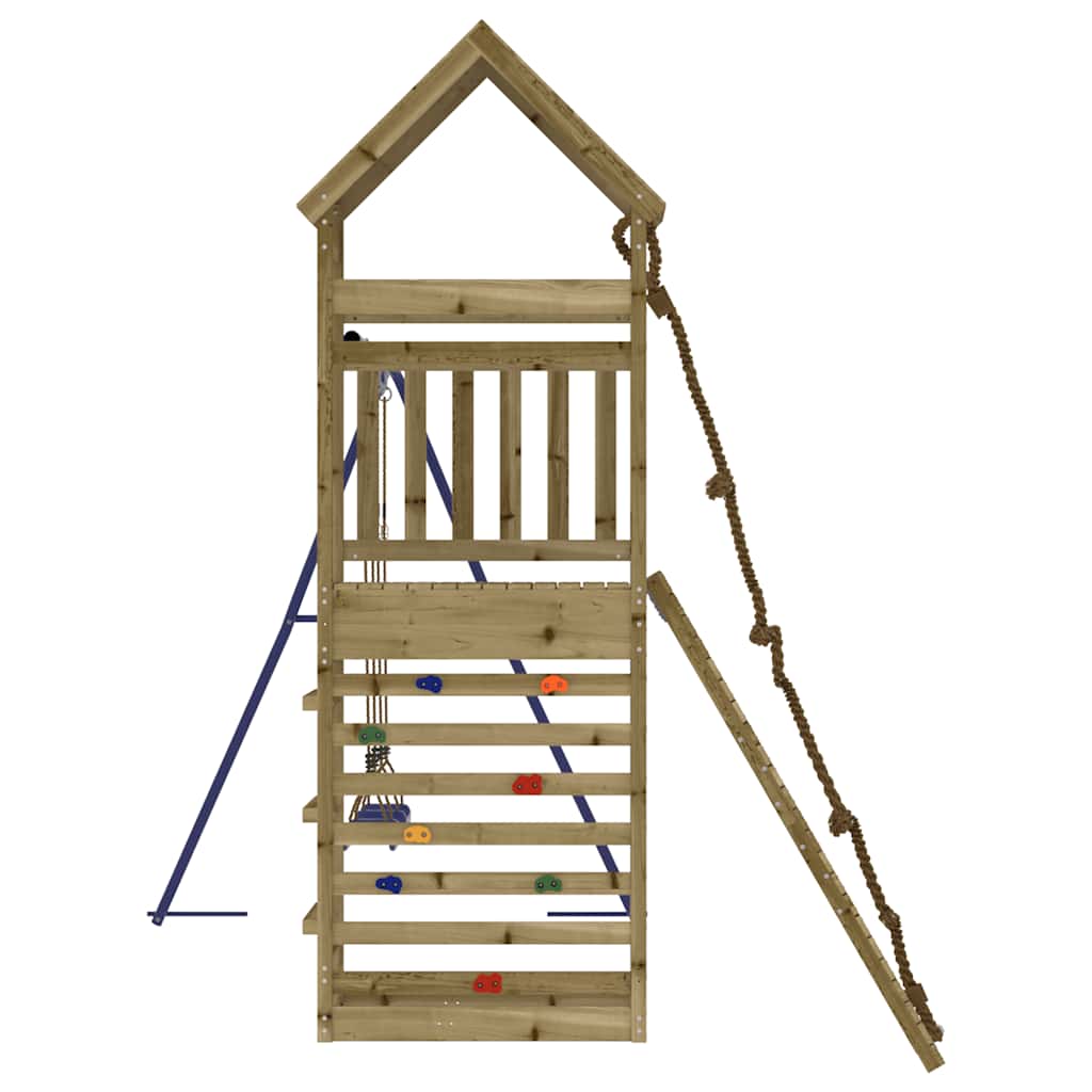 vidaXL Outdoor Playset Impregnated Wood Pine - Brown - 33101