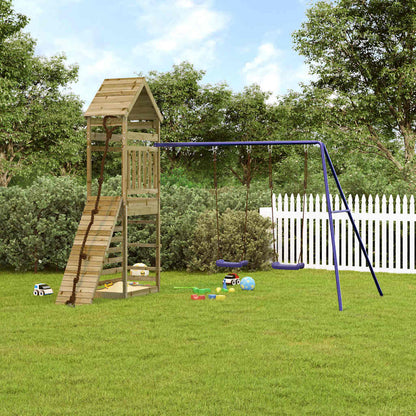 vidaXL Outdoor Playset Impregnated Wood Pine - Brown - 33101