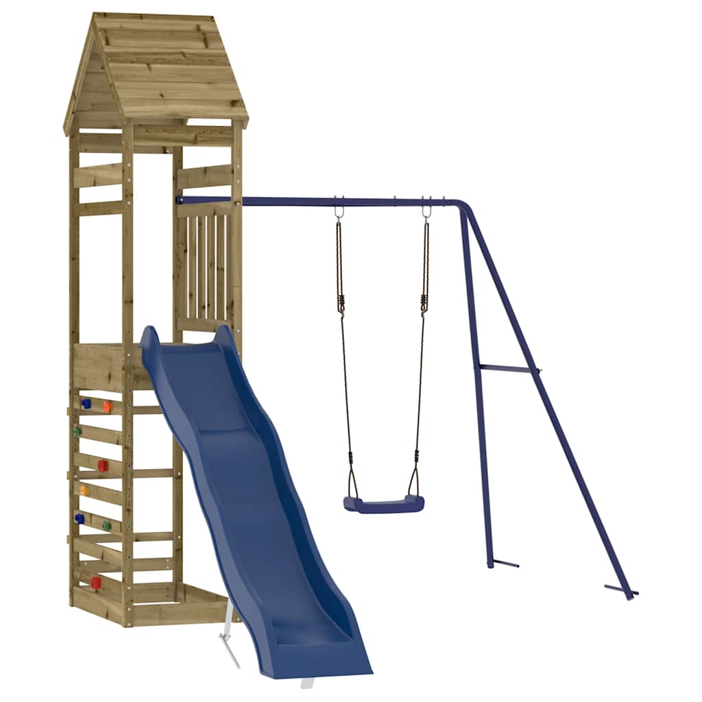 vidaXL Outdoor Playset Impregnated Wood Pine - Brown - 33104