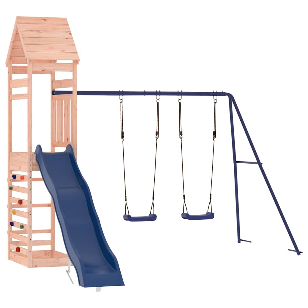 vidaXL Outdoor Playset Solid Wood Douglas - Brown - 33107