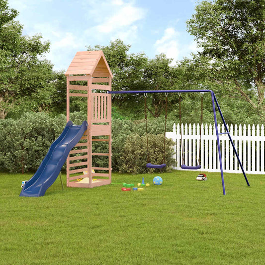 vidaXL Outdoor Playset Solid Wood Douglas - Brown - 33107