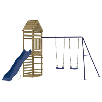 vidaXL Outdoor Playset Impregnated Wood Pine - Brown - 33108
