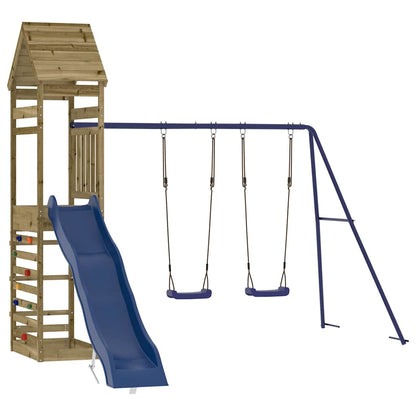 vidaXL Outdoor Playset Impregnated Wood Pine - Brown - 33108