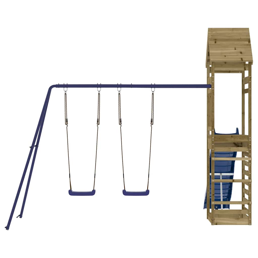 vidaXL Outdoor Playset Impregnated Wood Pine - Brown - 33108