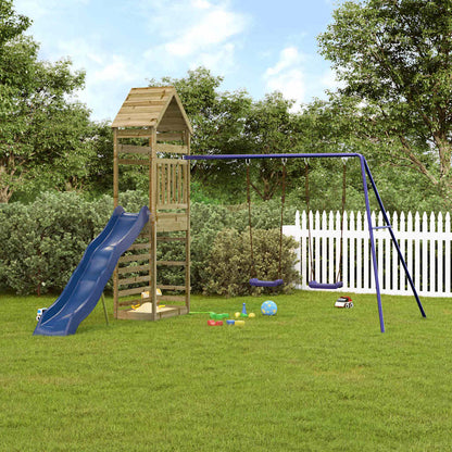 vidaXL Outdoor Playset Impregnated Wood Pine - Brown - 33108