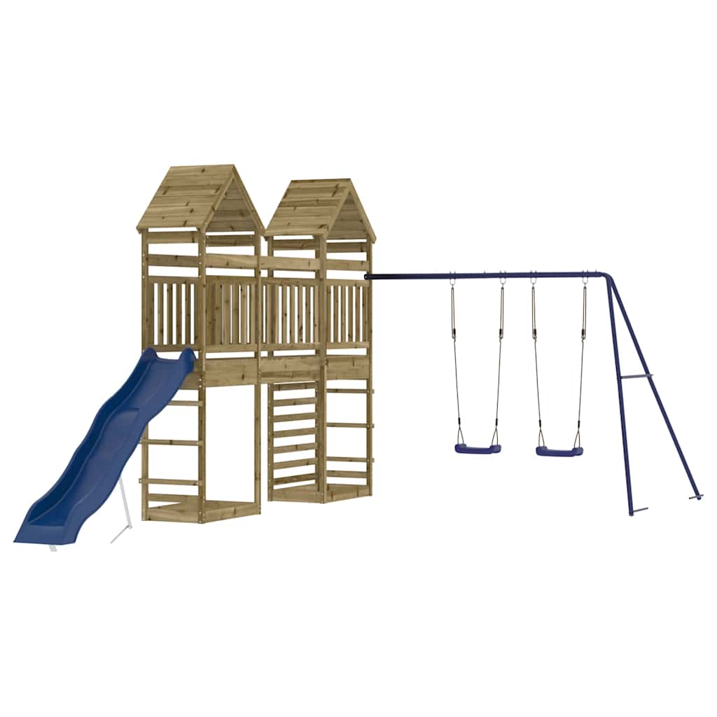 vidaXL Outdoor Playset Impregnated Wood Pine - Brown - 33121