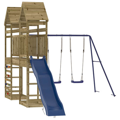 vidaXL Outdoor Playset Impregnated Wood Pine - Brown - 33121