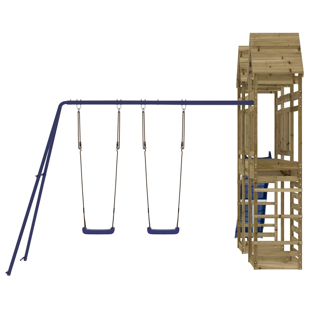 vidaXL Outdoor Playset Impregnated Wood Pine - Brown - 33121