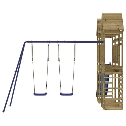 vidaXL Outdoor Playset Impregnated Wood Pine - Brown - 33121