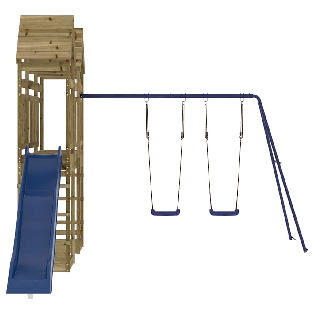 vidaXL Outdoor Playset Impregnated Wood Pine - Brown - 33121