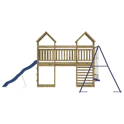vidaXL Outdoor Playset Impregnated Wood Pine - Brown - 33121