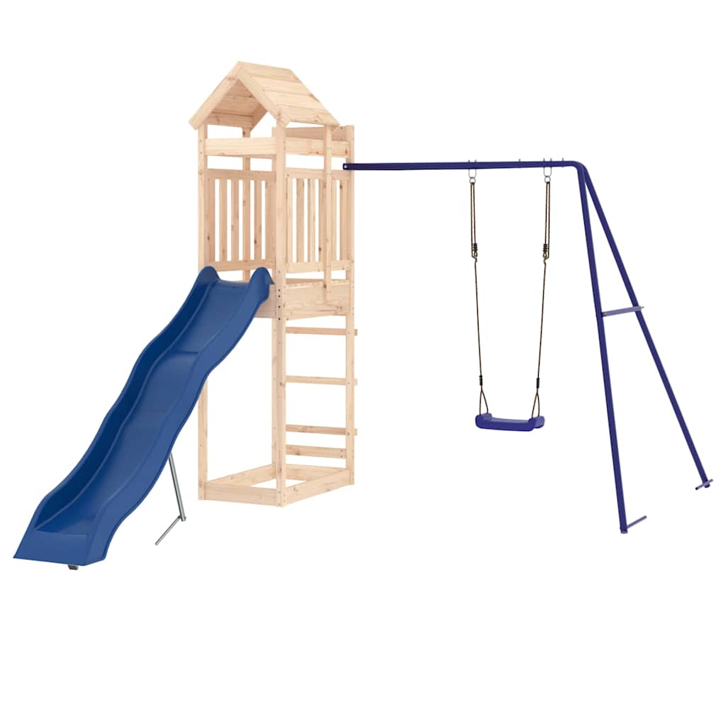 vidaXL Outdoor Playset Solid Wood Pine - Brown - 33122