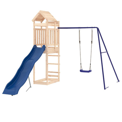 vidaXL Outdoor Playset Solid Wood Pine - Brown - 33122
