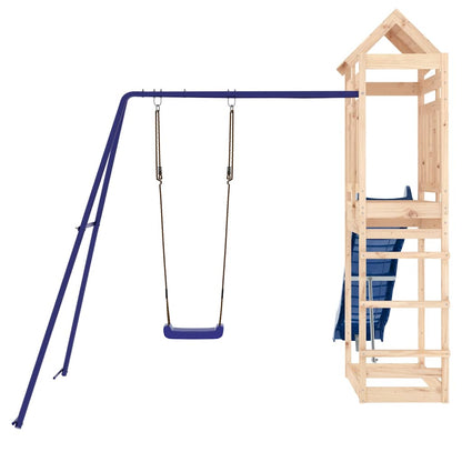 vidaXL Outdoor Playset Solid Wood Pine - Brown - 33122