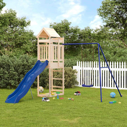 vidaXL Outdoor Playset Solid Wood Pine - Brown - 33122