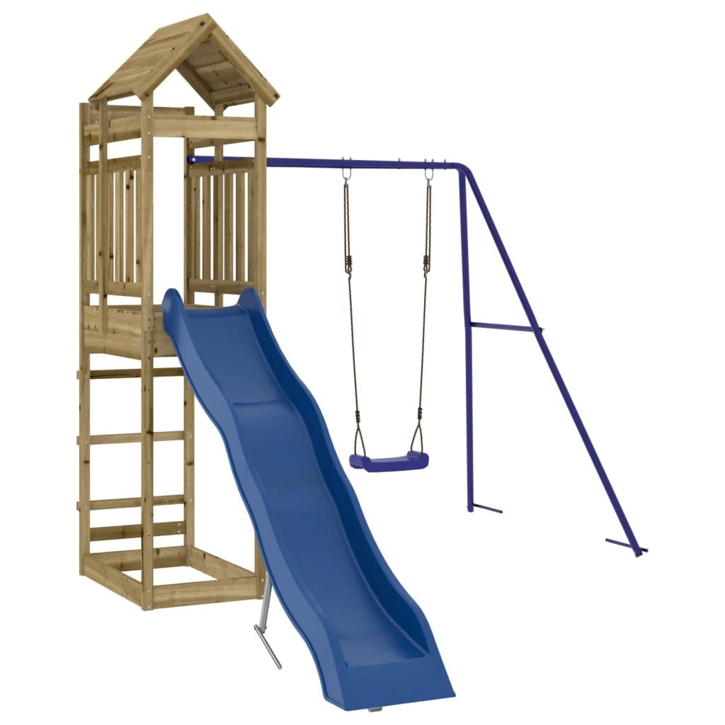 vidaXL Outdoor Playset Impregnated Wood Pine - Brown - 33130