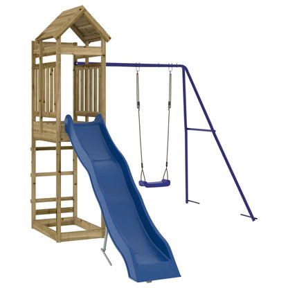 vidaXL Outdoor Playset Impregnated Wood Pine - Brown - 33130