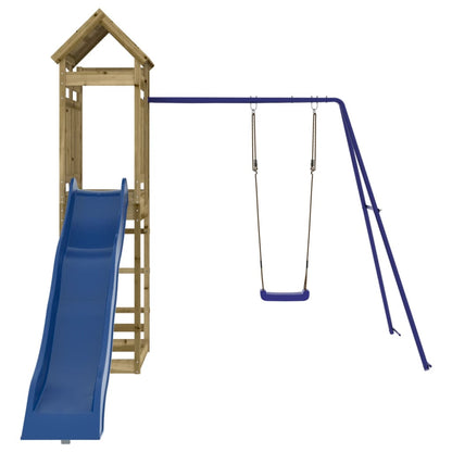 vidaXL Outdoor Playset Impregnated Wood Pine - Brown - 33130