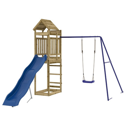 vidaXL Outdoor Playset Impregnated Wood Pine - Brown - 33130