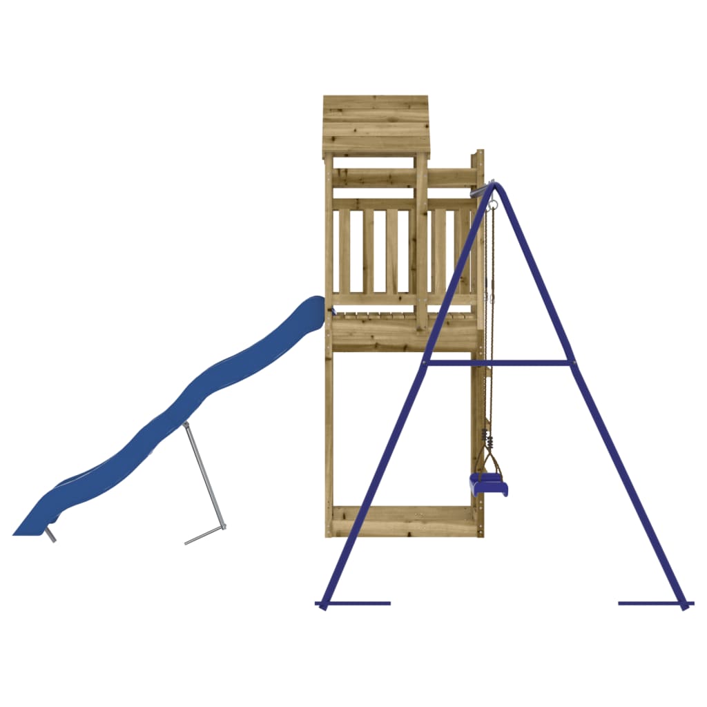 vidaXL Outdoor Playset Impregnated Wood Pine - Brown - 33130
