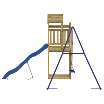 vidaXL Outdoor Playset Impregnated Wood Pine - Brown - 33130