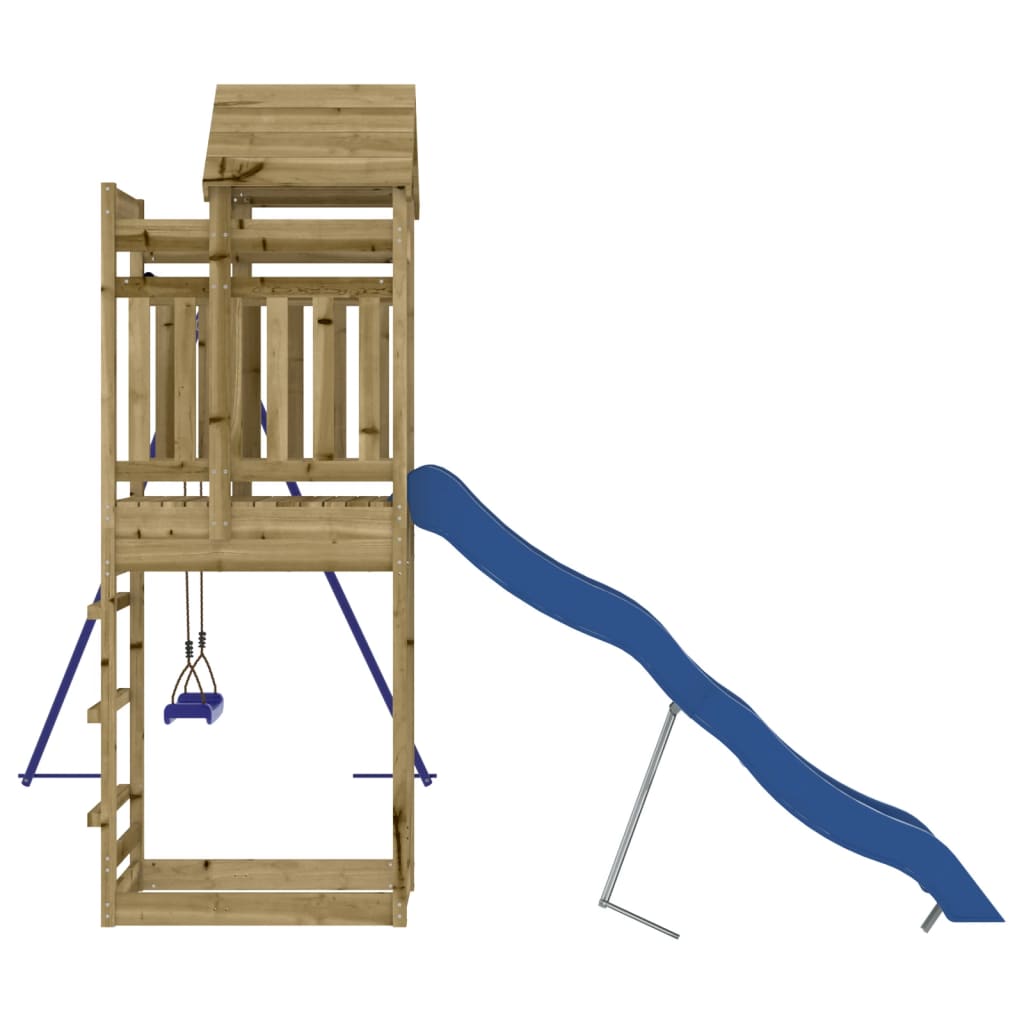 vidaXL Outdoor Playset Impregnated Wood Pine - Brown - 33130