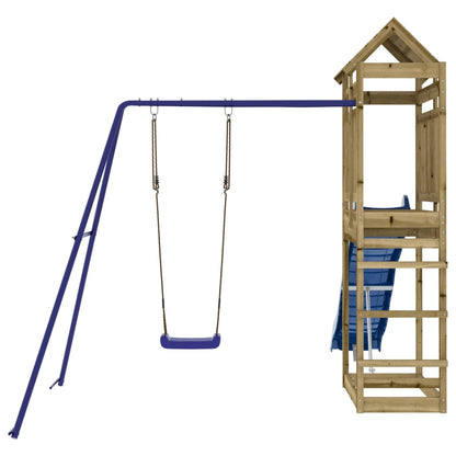 vidaXL Outdoor Playset Impregnated Wood Pine - Brown - 33130