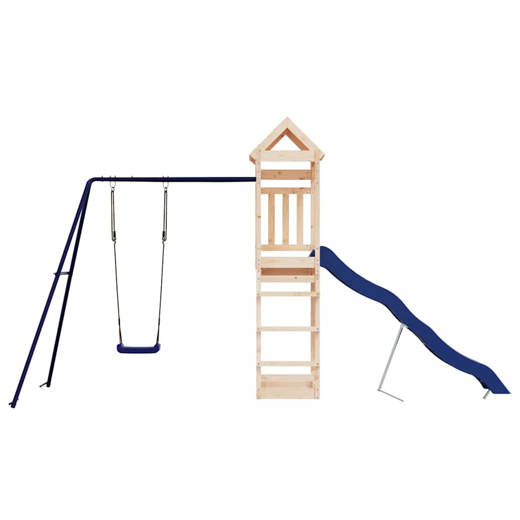 vidaXL Outdoor Playset Solid Wood Pine - Brown - 33132