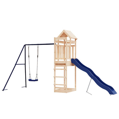 vidaXL Outdoor Playset Solid Wood Pine - Brown - 33132